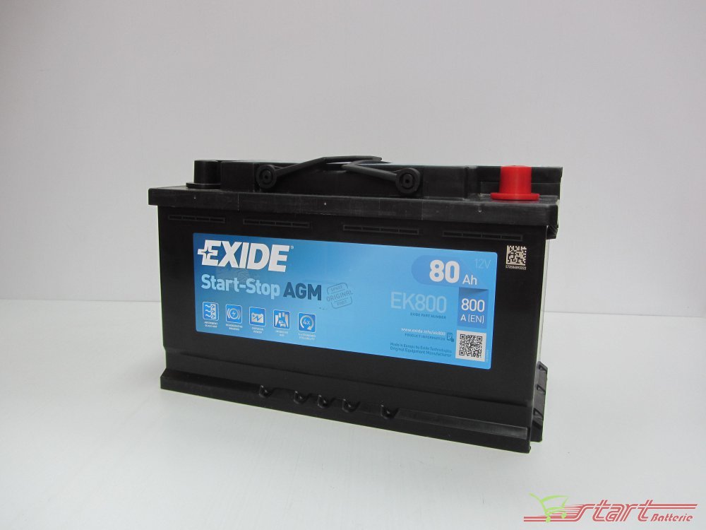 AGM Start-Stop-Batterie Exide EK800
